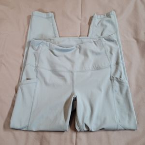 Light blue leggings